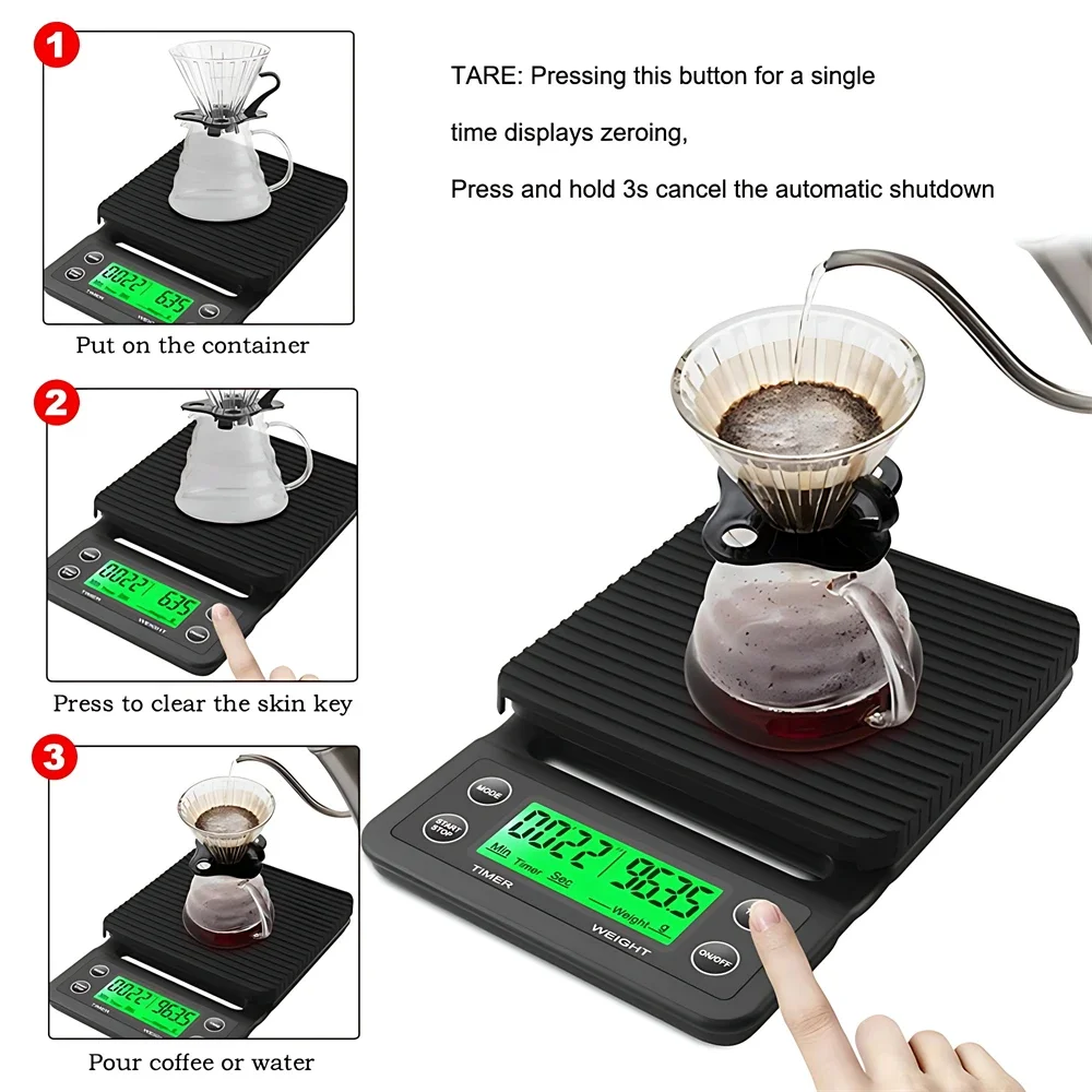 5/3kg LCD Electronic Drip Coff - đánh giá và giá Scale Drip Timer