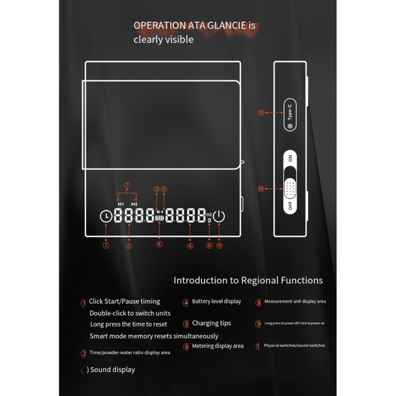 ABMR-Coffee Scale 0.1G Precisi - đánh giá và giá Scale Drip Timer