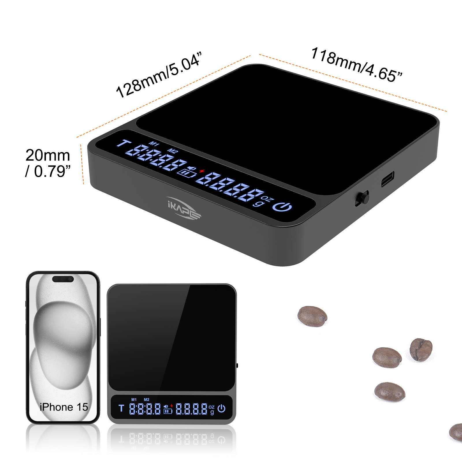 IKAPE Coffee Scale V2, Premium - đánh giá và giá Scale Drip Timer