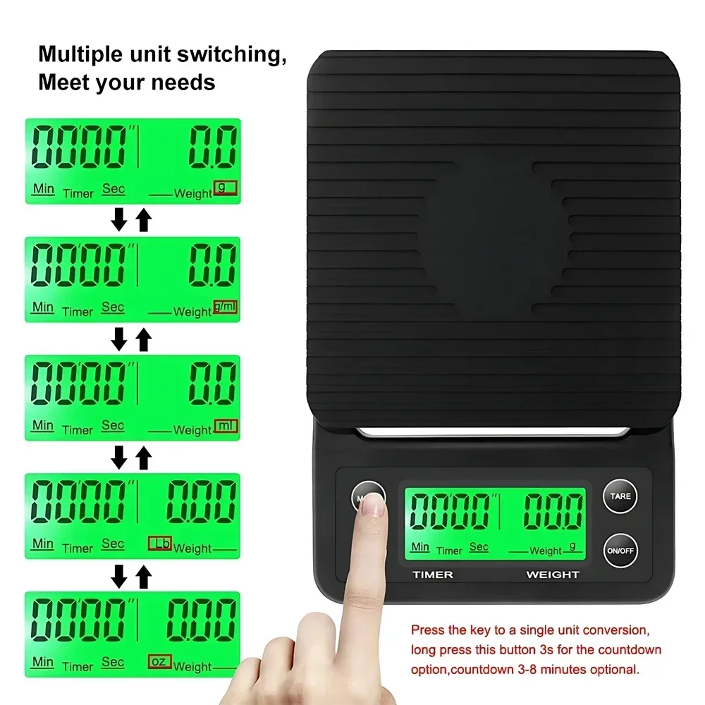 Kitchen Tools Coffee Scale wit - đánh giá và giá Scale Drip Timer