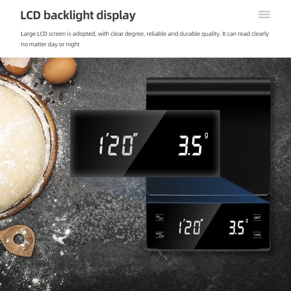 Digital Coffee Scale 3kg 0.1g  - đánh giá và giá Scale Drip Timer