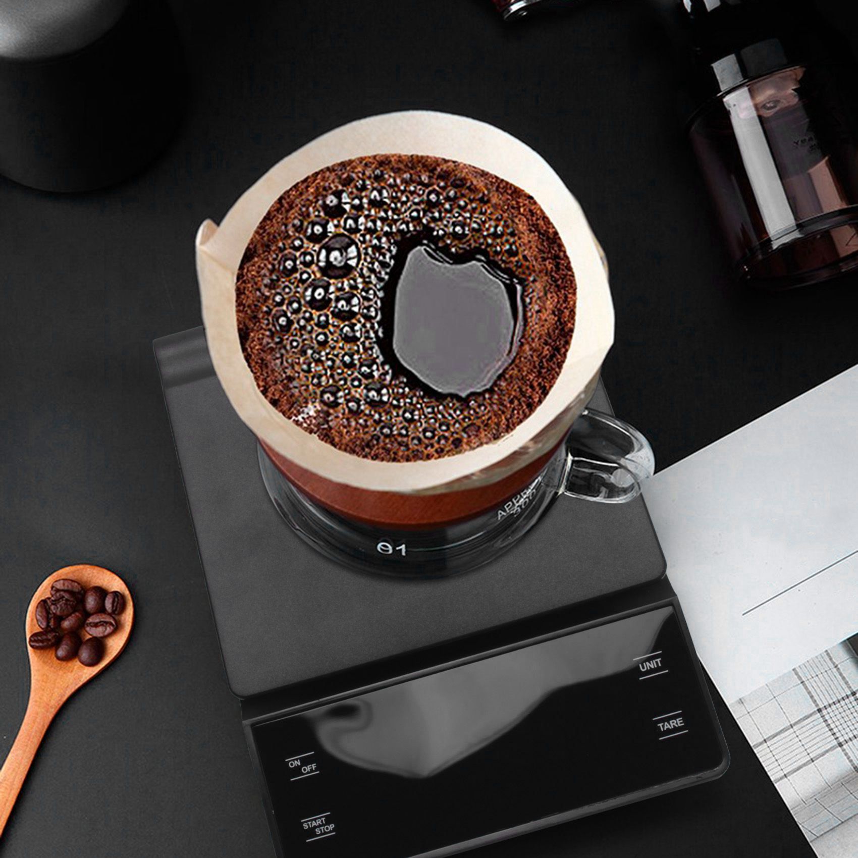 SEWS-Coffee Scale With Timer 3 - đánh giá và giá Scale Drip Timer