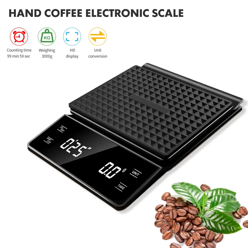3kg/0.1g Coffee Scale with Tim - đánh giá và giá Scale Drip Timer